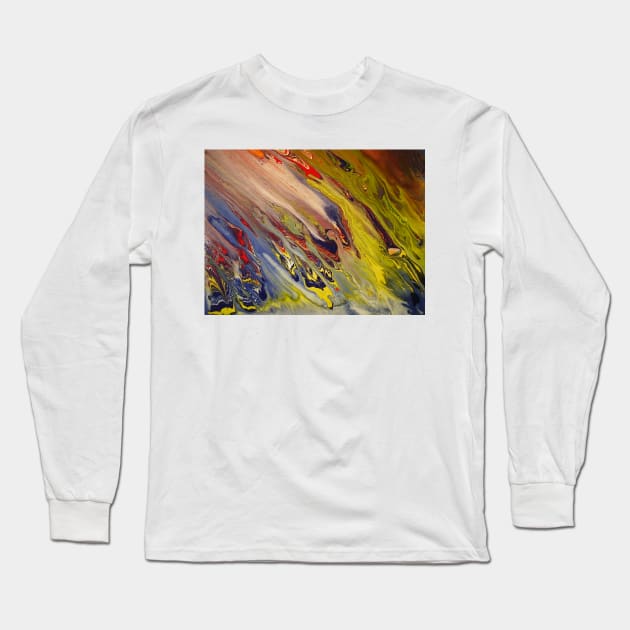 abstract Long Sleeve T-Shirt by dylanshelmerdine